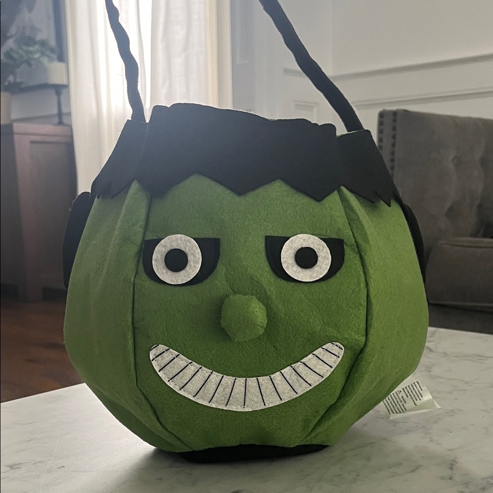 Frankenstein Halloween Treat Bucket Bag